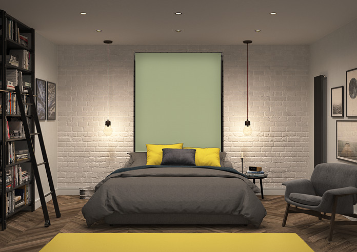 Rimini (Blackout), Mint & Optima Chiffon - Double Roller Blind - Image 7